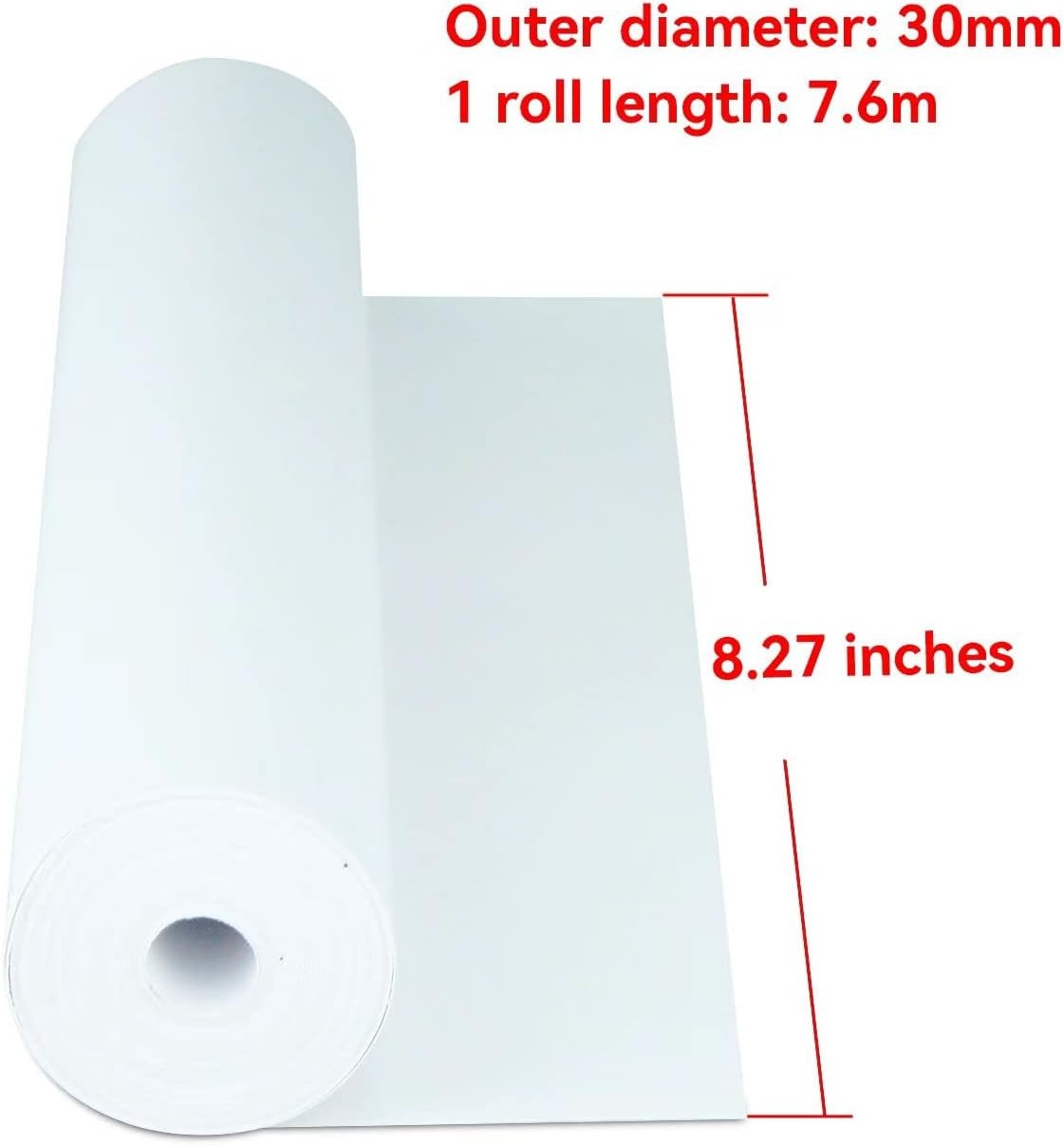 new NYEAR 6 Rolls A4 Quick-dry Thermal Paper 6Roll, White NYEAR - KOEEK