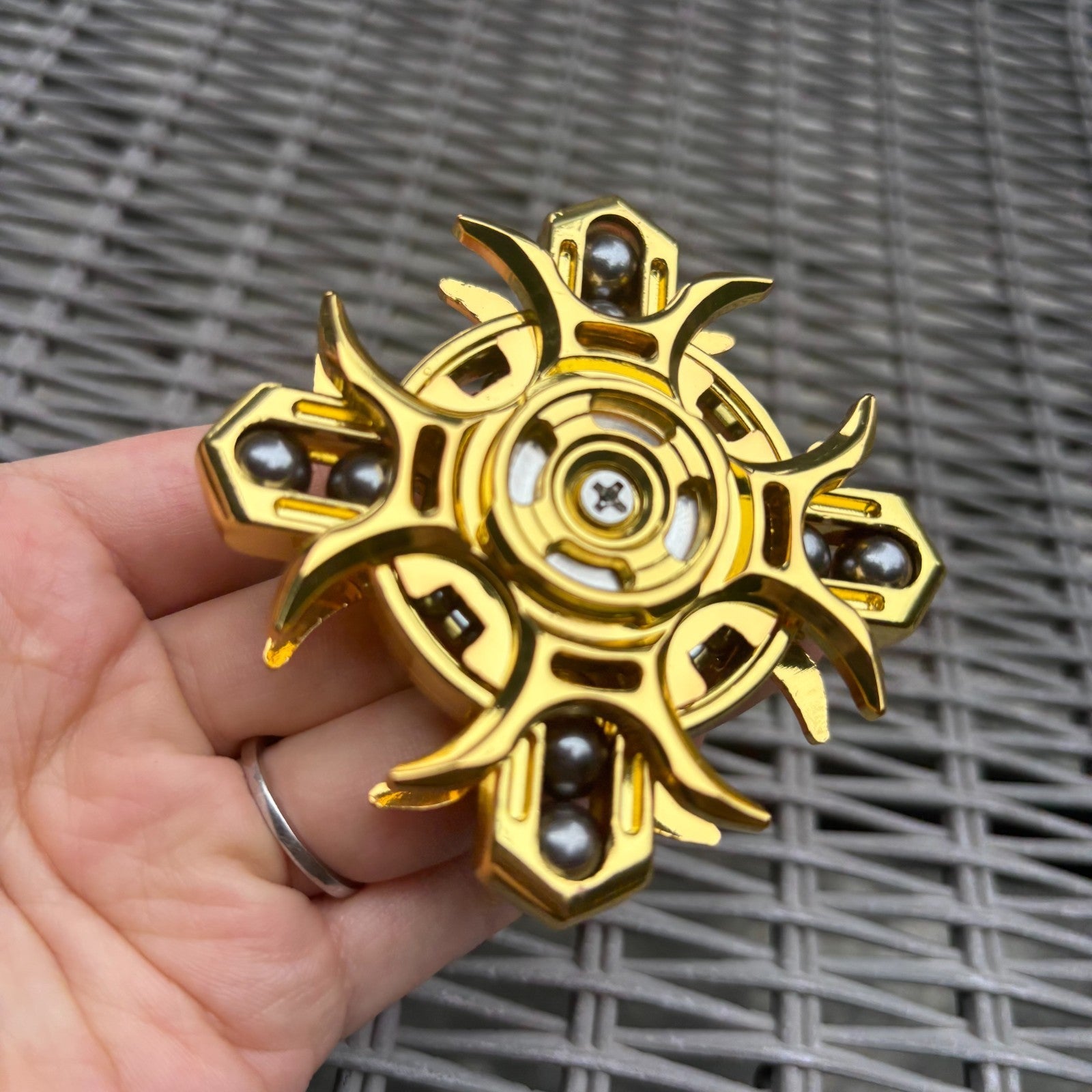 EDC Fidget Spinner Hand Spinner Double-Sided Linkage Stress Relief Toys 07FC0E-D4 - KOEEK