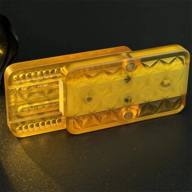 Exquisite PEI Fidget Slider Mechanical Fidget EDC Toys Amber Stress Relief Toy 07FC0E-D4 - KOEEK