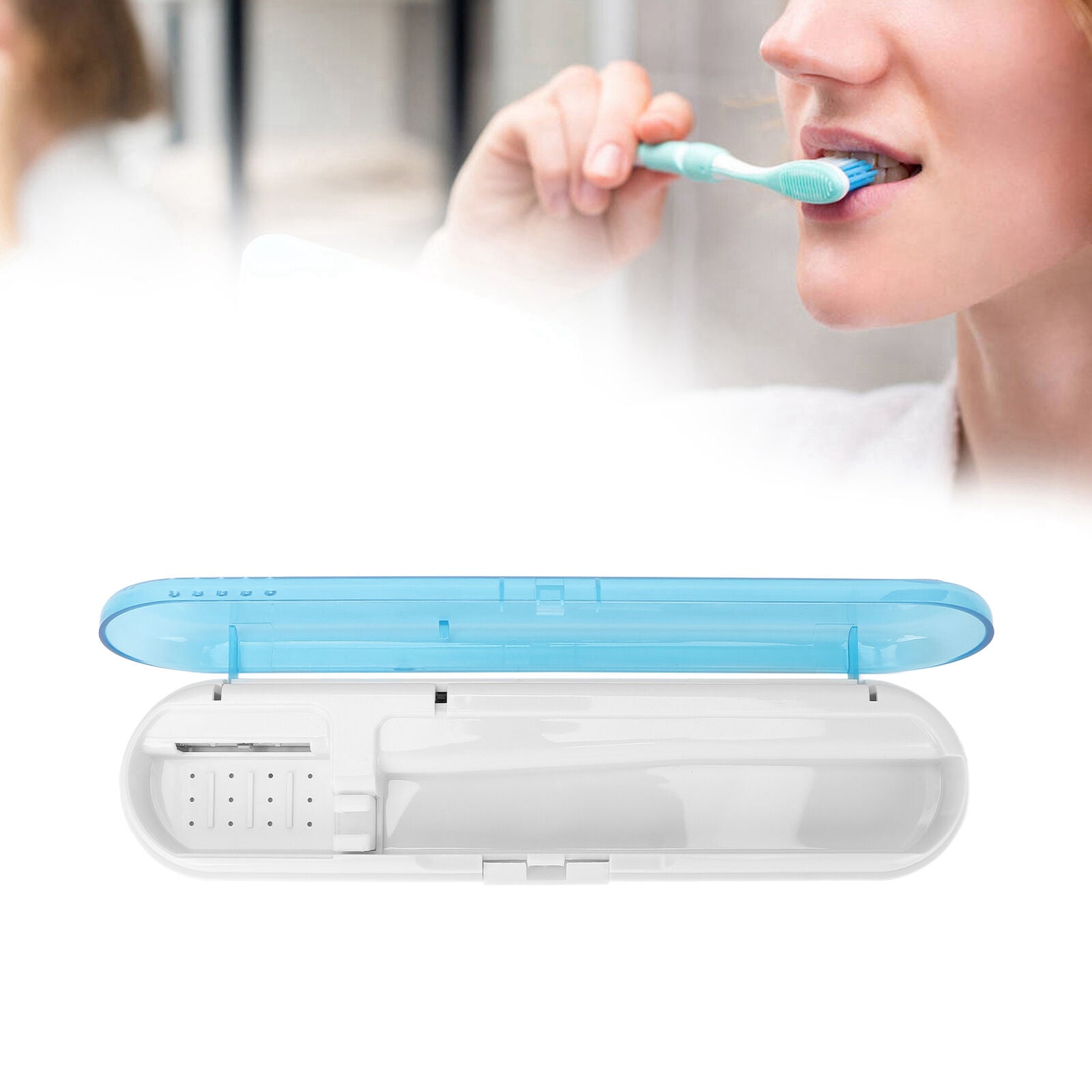 new UVC LED Toothbrush Cleaning Box Professional Home Travel Portable Toothbrush ABE koeek - KOEEK