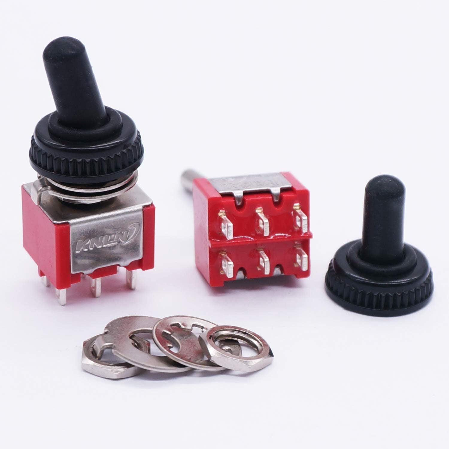 new Twidec/10Pcs Mini Toggle Switch DPDT 2 Position 6 Pins ON-ON AC 6pin TWIDEC - KOEEK