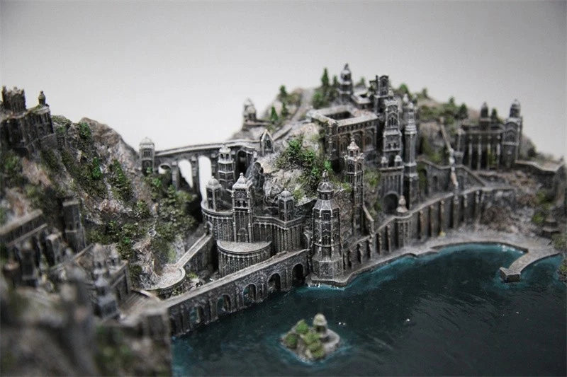 The Lord of the Rings The Hobbit Grey Havens Resin Statue Scene Display Model 07FC0E-D4 - KOEEK