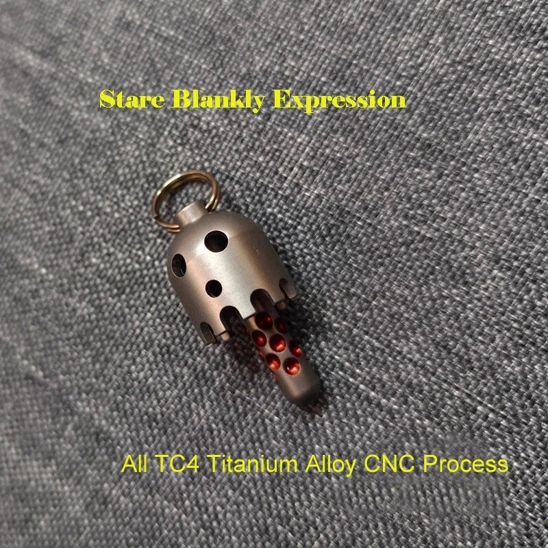 HotEDC Titanium Alloy Beads Pendant Necklace Bracelet KeychainOutdoorDecorations 07FC0E-D4 - KOEEK