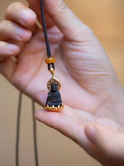 Portable Buddha Pendant  Charm Necklace Handcrafted  Chinese Style 07FC0E-D4 - KOEEK