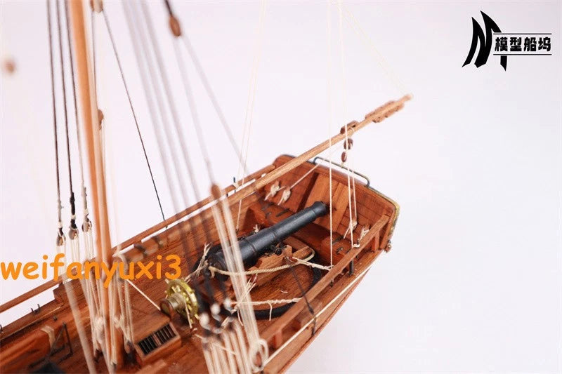 AXEL THROSEN 1810 1/72 400mm 15.8" Norwegian Navy Gunboat Wooden Model Ship Kit 07FC0E-D4 - KOEEK