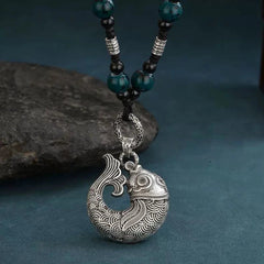 Chinese Style Vintage Koi Pendant Necklace Ethnic Sweater Chain Women 07FC0E-D4 - KOEEK