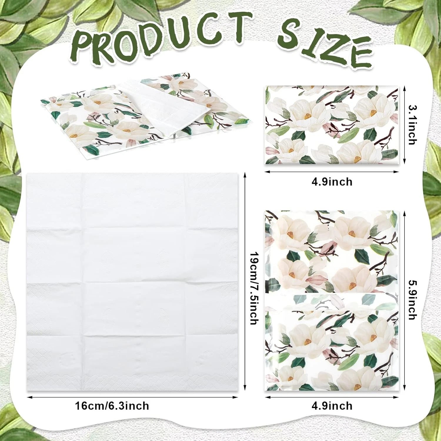 50 packs of travel-size disposable pocket tissues, 500 sheets, three layers 07FC0E-D4 - KOEEK