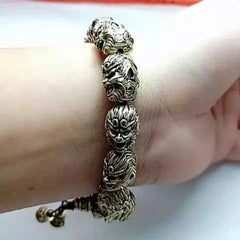 21mm Brass Vintage Bracelet Qi Tian Da Sheng Art Handcrafted Jewelry 07FC0E-D4 - KOEEK