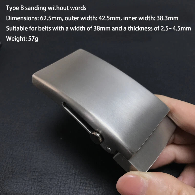 Titanium Alloy Men's Belt Buckle Automatic Roller Buckle Waist Strap Head Gifts 07FC0E-D4 - KOEEK
