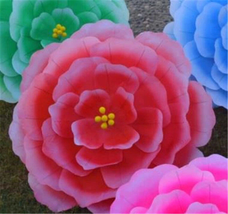3D Flower Design Silk Peony Floral Parasol Bamboo Cosplay Umbrellas Party Show 07FC0E-D4 - KOEEK