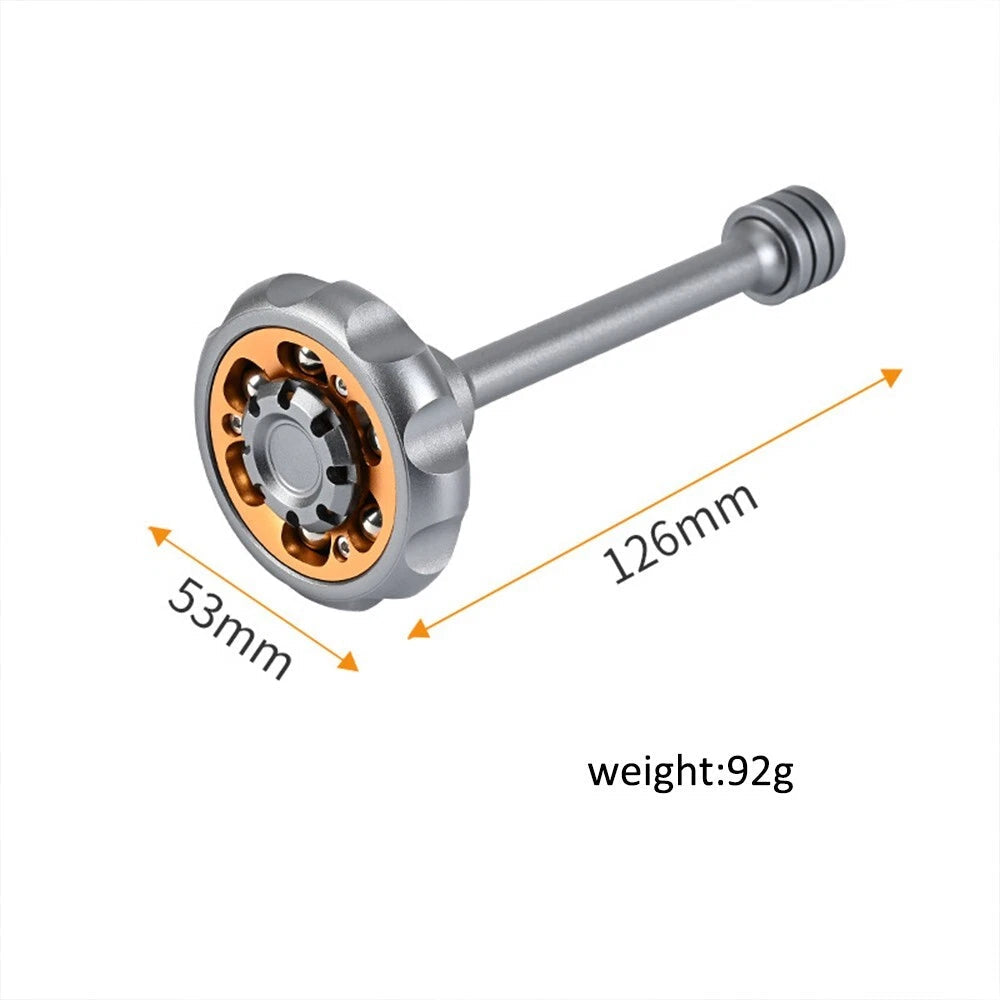 EDC Metal Fidget Spinner Aluminium Alloy Spinning Top Tip Stress Relief Toy Gyro 07FC0E-D4 - KOEEK