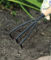 new AMES 2446300 Tempered Steel Hand Cultivator with Wood Handle, 11-Inch, Brown AMES - KOEEK
