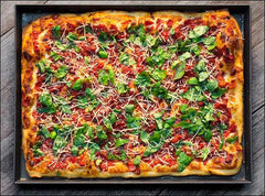 Pan Granny Style Pizza Pan 16 in. x 12 in. 07FC0E-D4 - KOEEK