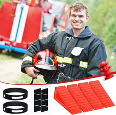 new 7 Pcs Firefighter Door Stopper with Helmet Band and Fire Stickers Set... 07FC0E-D4 - KOEEK