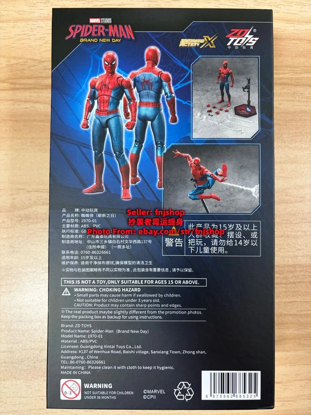 In Stock ZD Toys Spider-Man   Day 1/10 Collectible Action Figure Boxed ZD_TOYS - KOEEK