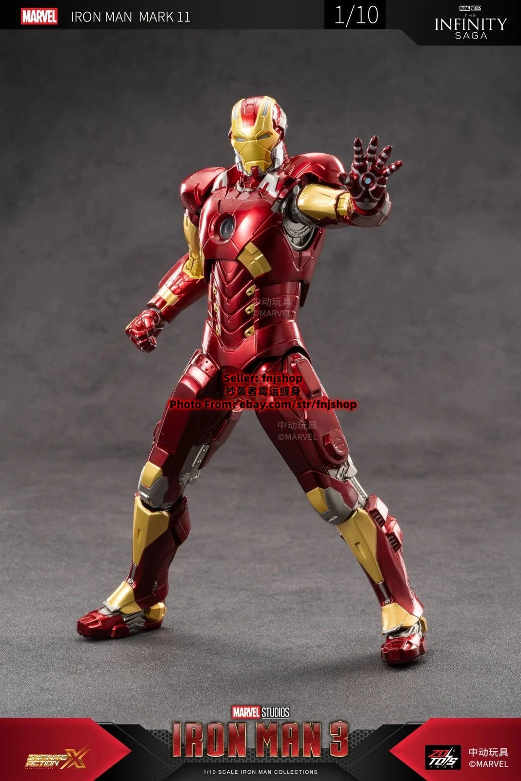 ZD TOYS INFINITY SAGA MK11 Mark11 Iron Man 3 Series 1/10 Action Figure IN STOCK ZD_TOYS - KOEEK