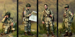 1/35 Resin Model Kit 101st US Airborne 3RD Squad 4 Figures Unassembled Unpainted 07FC0E-D4 - KOEEK