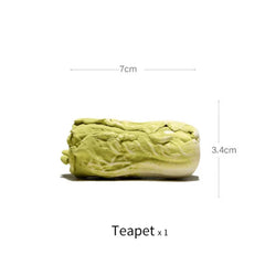 Purple Clay Chinese Cabbage Tea Pet Ornament from Yixing 07FC0E-D4 - KOEEK
