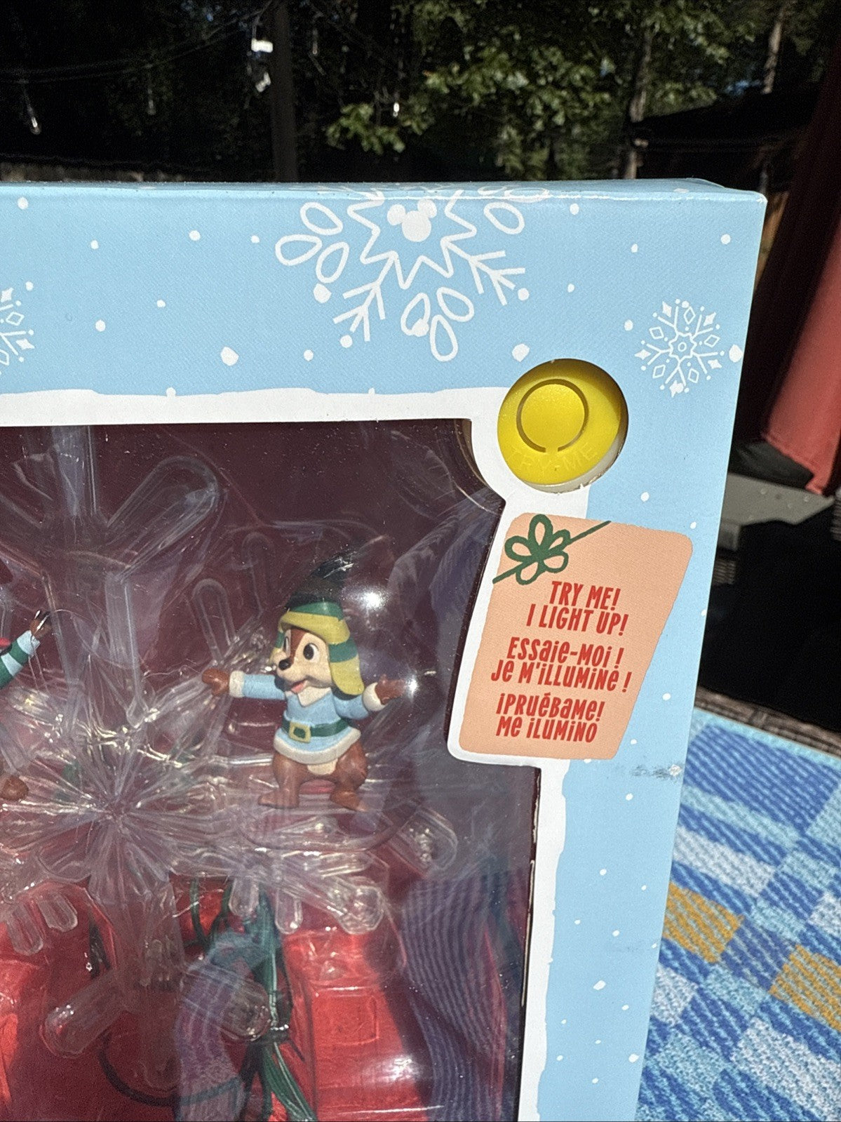 2024 Disney CHIPMUNKS Chip 'n Dale Light-Up Holiday Christmas TREE TOPPER C1 DISNEY - KOEEK