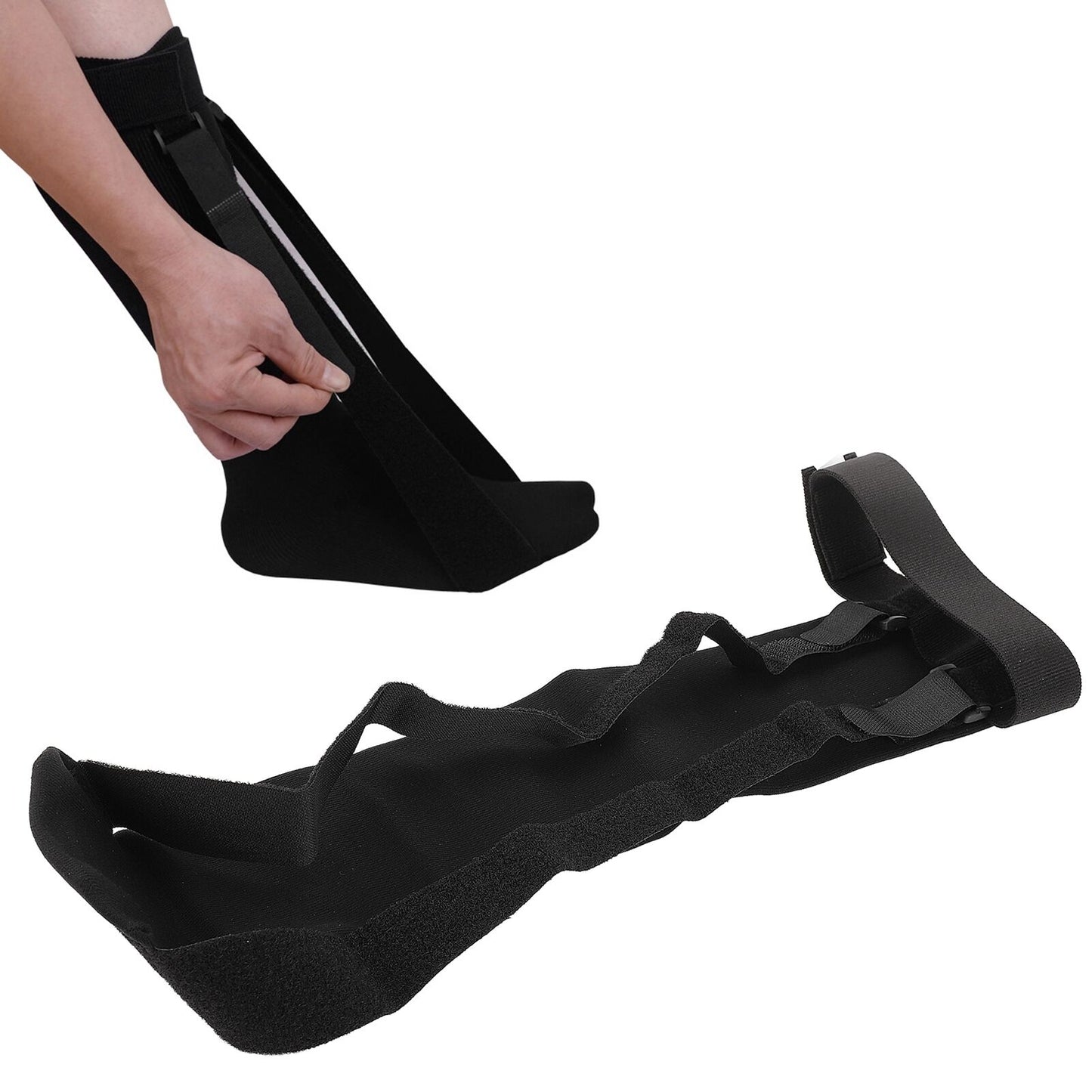 new Plantar Fasciitis Night Splint Sock Pain Relief Dual Strap Design Dorsiflexio US koeek - KOEEK