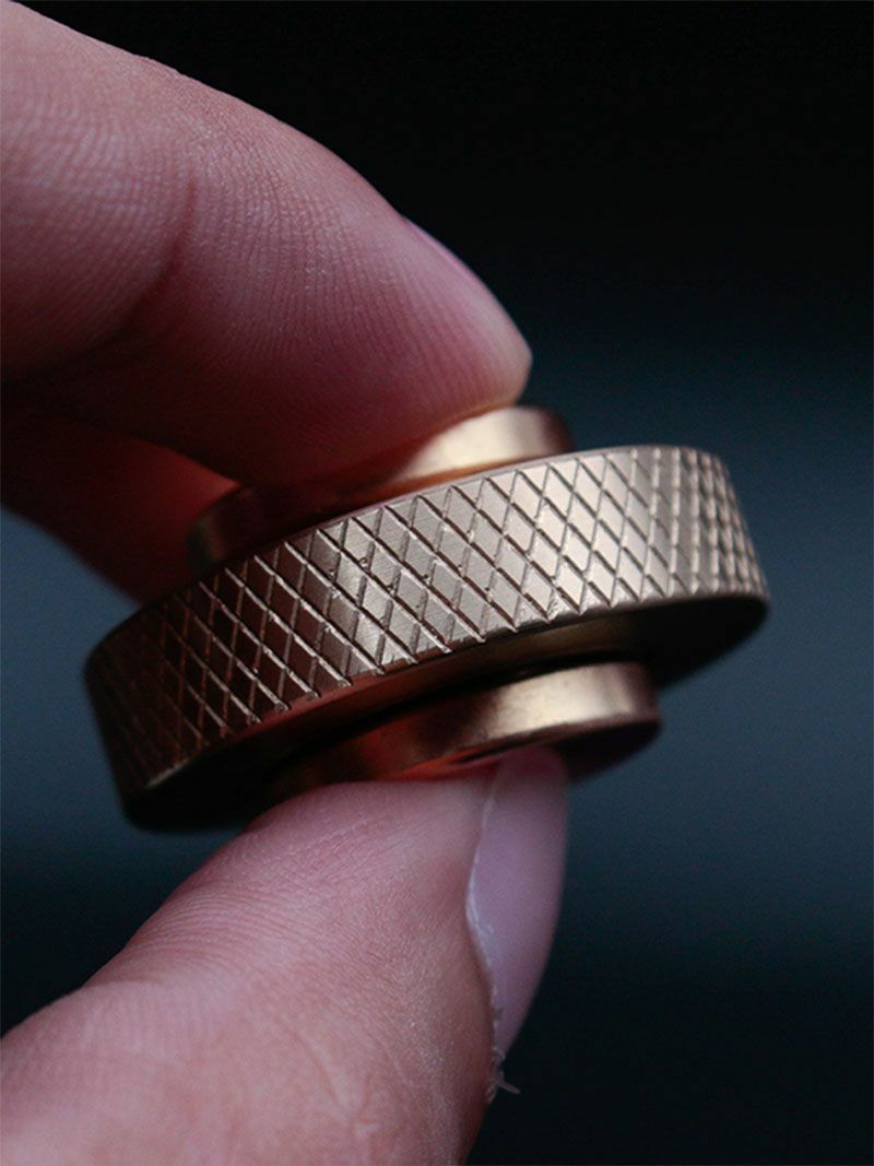 EDC Brass Fidget Spinner Toy Hand Twisted Spinner Cyclone Adult Anti Stres Toys 07FC0E-D4 - KOEEK