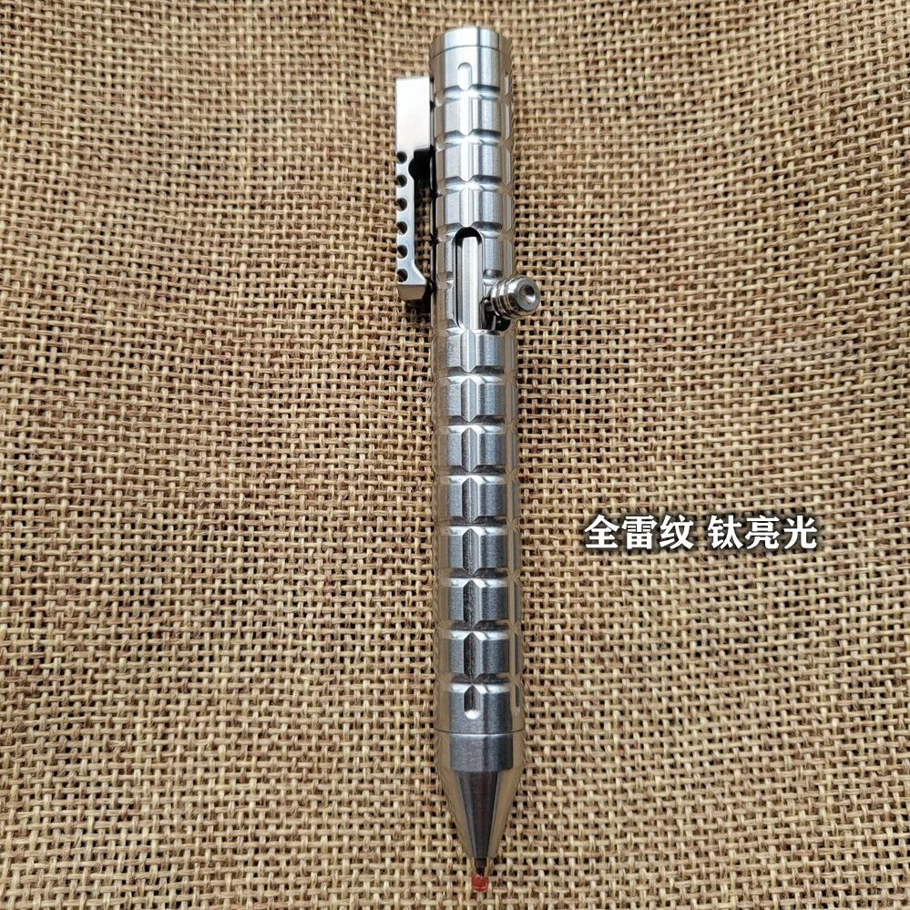 Titanium Alloy Mini Pen With Collection Writing Portable Outdoor EDC Tools Gift 07FC0E-D4 - KOEEK