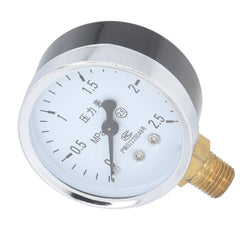 new Pressure Gauge 1/4NPT Transparent Dial Accuracy Level 2.5Pressure Gauge0-2.5Mpa koeek - KOEEK