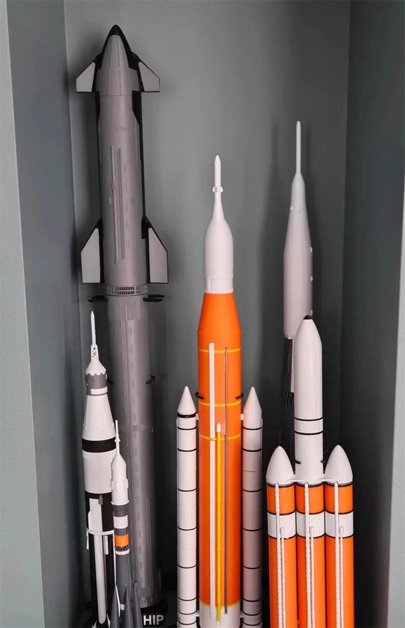 Saturn-5 Space Shuttle Starship SLS Block Spacecraft Model Painted Toys Gifts 07FC0E-D4 - KOEEK