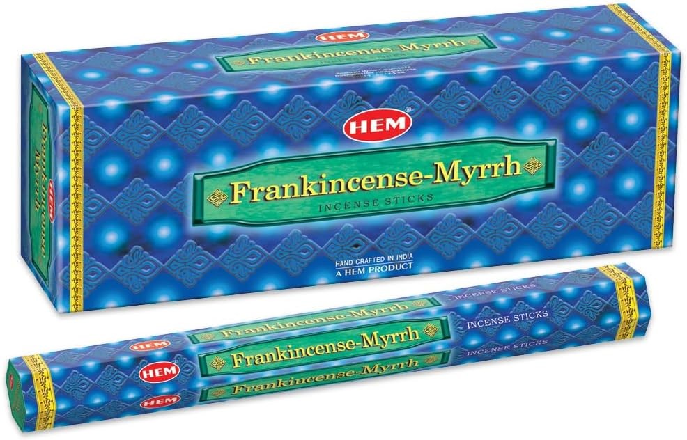 new Hem Frankincense & Myrrh, 120 Sticks Box 20 Count (Pack of 6)