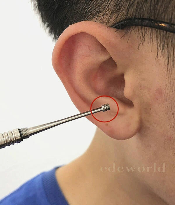 Titanium Ti Portable Ear Care Tool Cleaner Earwax Remover Earpick Curette EDC 07FC0E-D4 - KOEEK