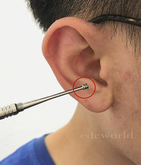 Titanium Ti Portable Ear Care Tool Cleaner Earwax Remover Earpick Curette EDC 07FC0E-D4 - KOEEK