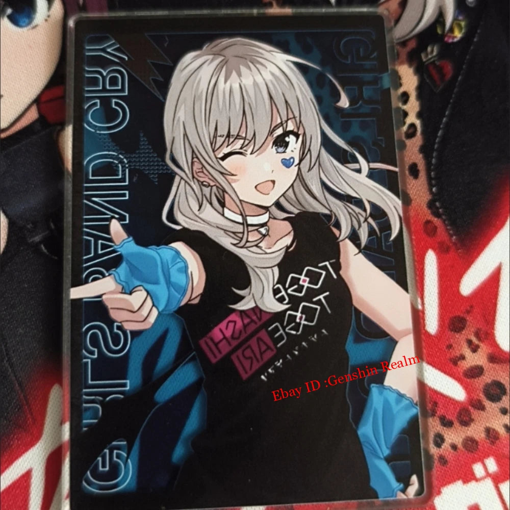 Anime GIRLS BAND CRY KAWARAGI MOMOKA Acrylic Card Collection Decor Gift 07FC0E-D4 - KOEEK