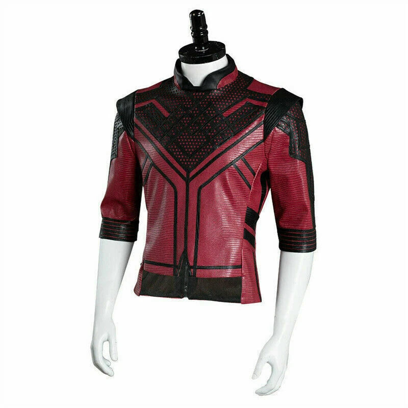 Shang-Chi and the Legend of the Ten Rings PU Leather Cosplay Costume Jacket Coat 07FC0E-D4 - KOEEK