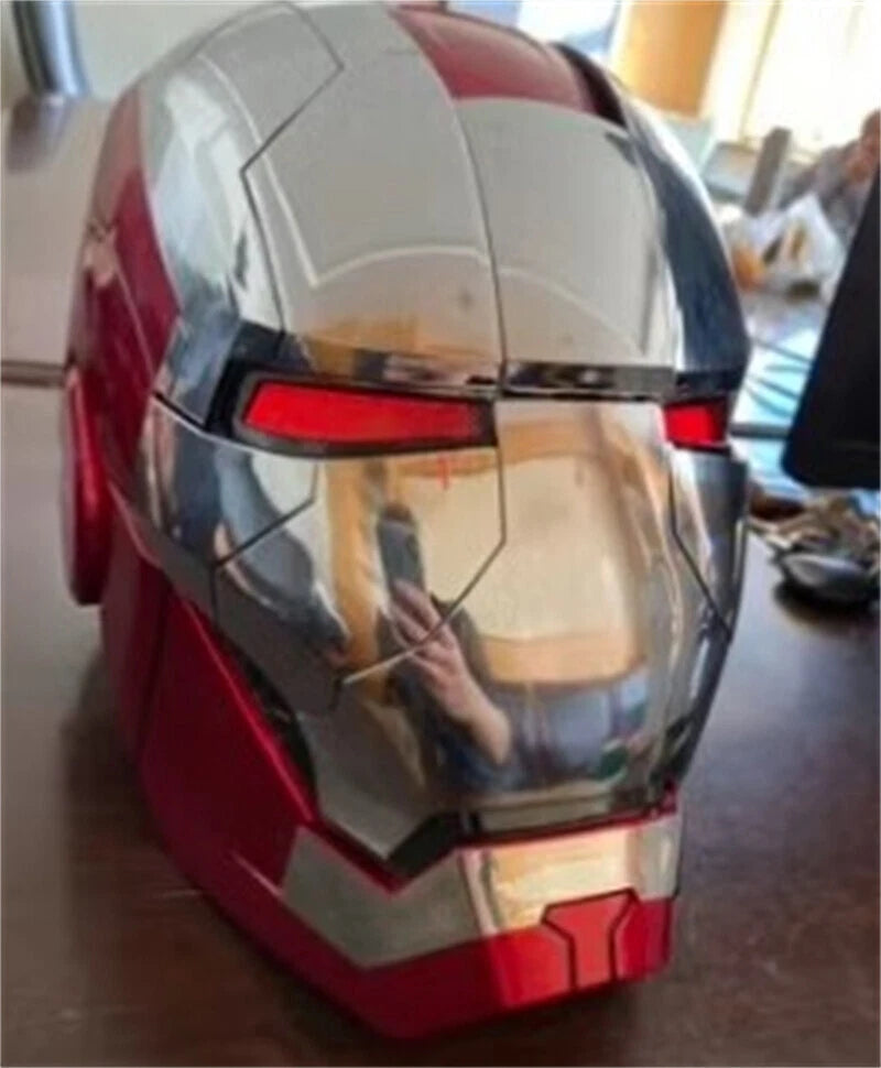 In Stock! Iron Man MK5 Wearable 1:1 Helmet Automatic Voice-Control Mask Cosplay 07FC0E-D4 - KOEEK