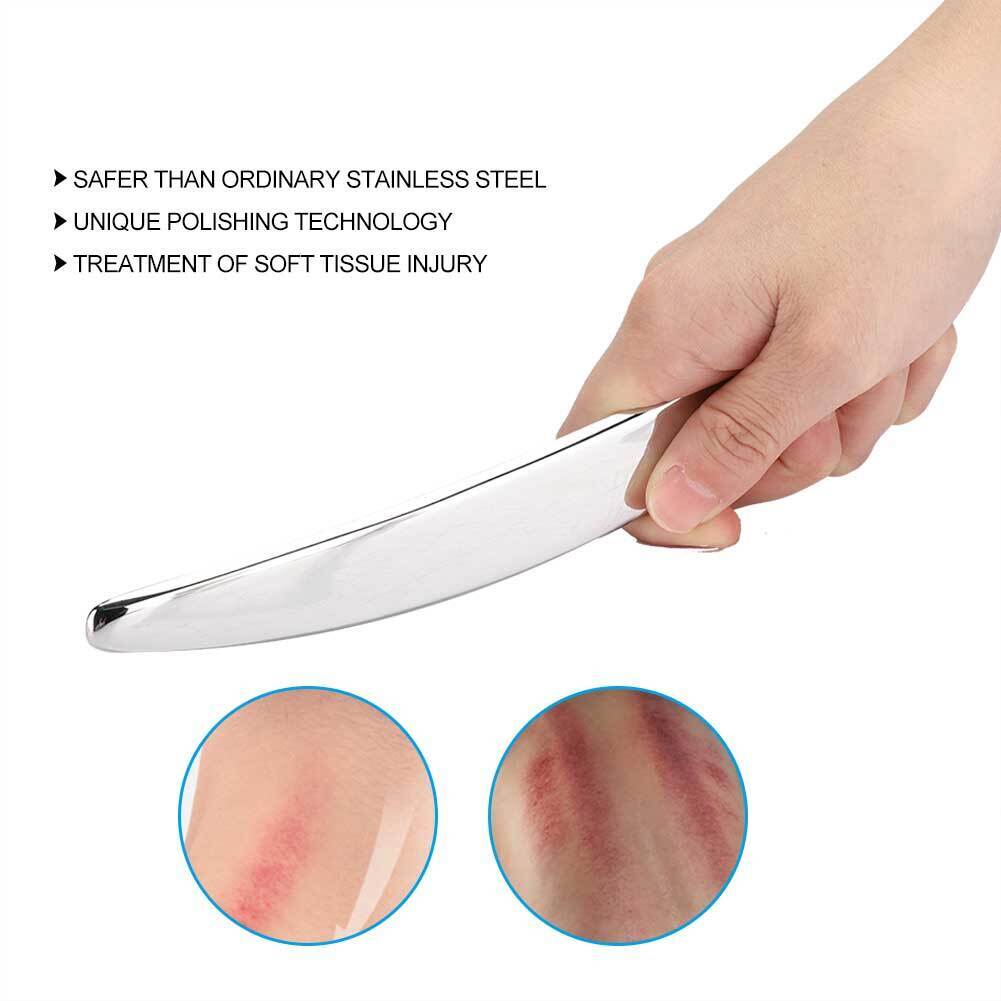 new 304 Stainless Steel IASTM Gua Sha Board Acupuncture Scraping Massager Tool HGF koeek - KOEEK