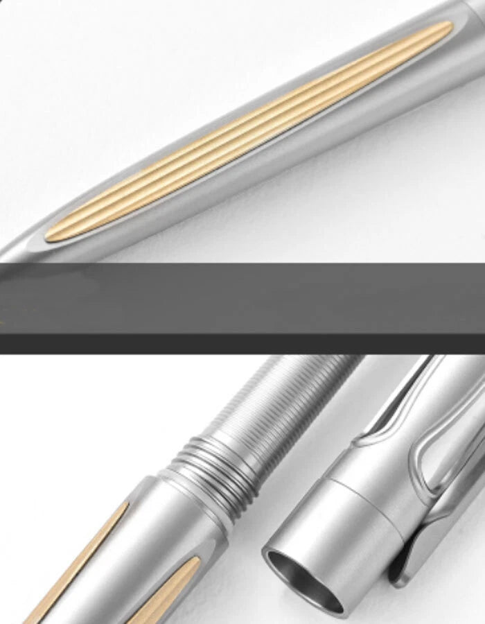 Practical Titanium Pocket Ballpoint Pen Signaturing Working Outdoor EDC Pen 07FC0E-D4 - KOEEK