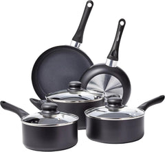 ProductsNon-Stick Cookware 8-Piece Set, Includes Cookware, Black 07FC0E-D4 - KOEEK