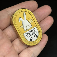 Novel Metal EDC Fidget Slider Cartoon Rabbit Pattern Fidget Toys Stress Relief 07FC0E-D4 - KOEEK