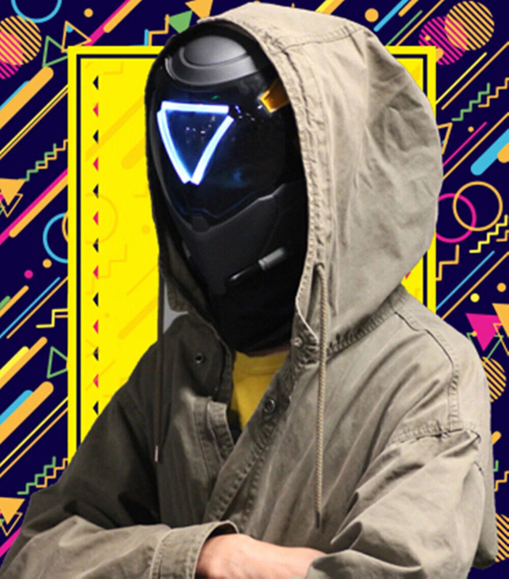 Overwatch ANA Shrike Cosplay Helmet LED Mask Halloween Party Cosplay Props OVERWATCH - KOEEK