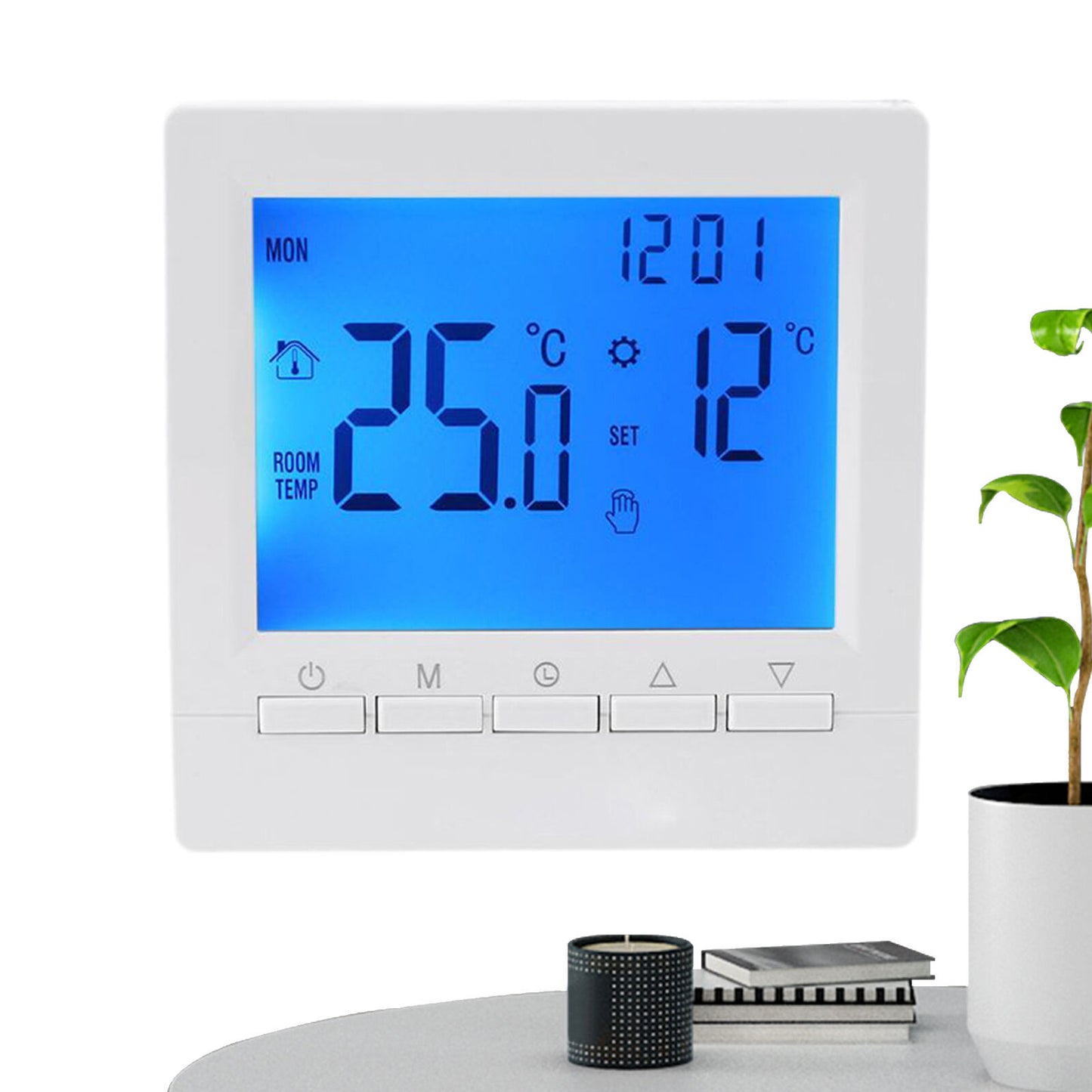 new Thermostat For House Wall-Mounted Smart LCD Screen Battery Powered Thermostat koeek - KOEEK