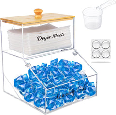 laundry detergent pod container and dryer sheet holder,acrylic dryer sheets 07FC0E-D4 - KOEEK