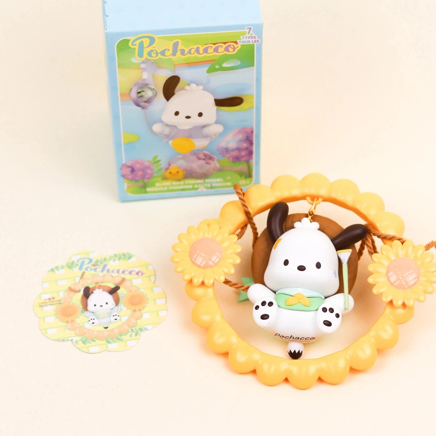 MINISO Sanrio Pochacco Flower & Childhood Series Confirmed Blind Box Figure Toys MINISO - KOEEK