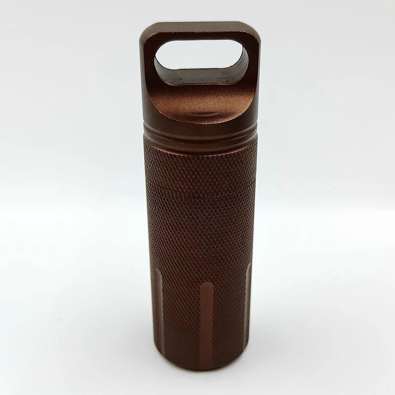 Survival EDC Waterproof Pill Box Case Capsule Seal Bottle Container Bottle Gifts 07FC0E-D4 - KOEEK