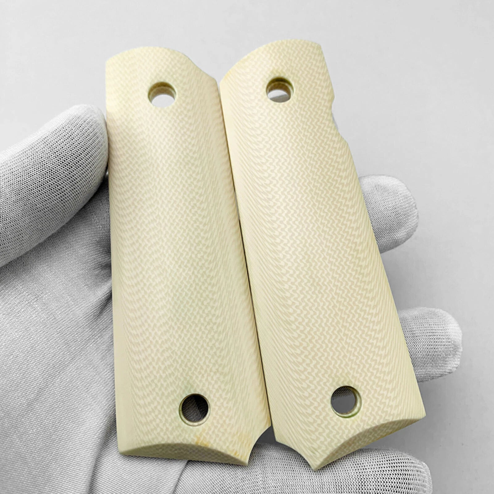 1 Pair Custom Accessories Resin Handle Scale CNC Material For 1911 Grips Replace 07FC0E-D4 - KOEEK