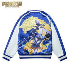 2025 League of Legends S15 Reversible Jacket Casual Men's Zipper Baseball Coat LEAGUE_OF_LEGENDS - KOEEK