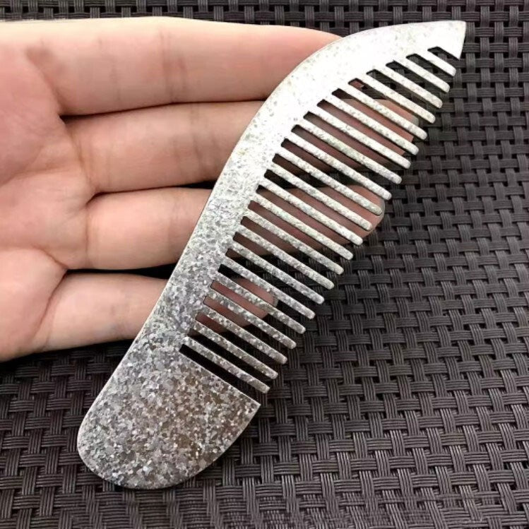 Titanium Antistatic Comb Fish Shape Pocket Comb Hair Beard Comb EDC Tools Gift 07FC0E-D4 - KOEEK