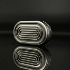 Black Alloy Haptic Slider Adult Three-layer Fidget Slider ADHD EDC Fidget Toys 07FC0E-D4 - KOEEK