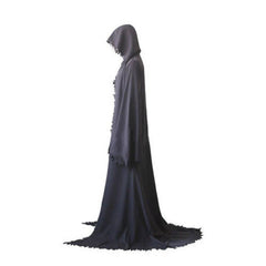Grim Reaper Cosplay Costume Cloak Full Set Mask Custom Made Unisex Halloween 07FC0E-D4 - KOEEK