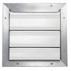 ny Dayton 4C558 18 In Backdraft Demper Wall Shutter, 18-1/2 In X 18-1/2 In