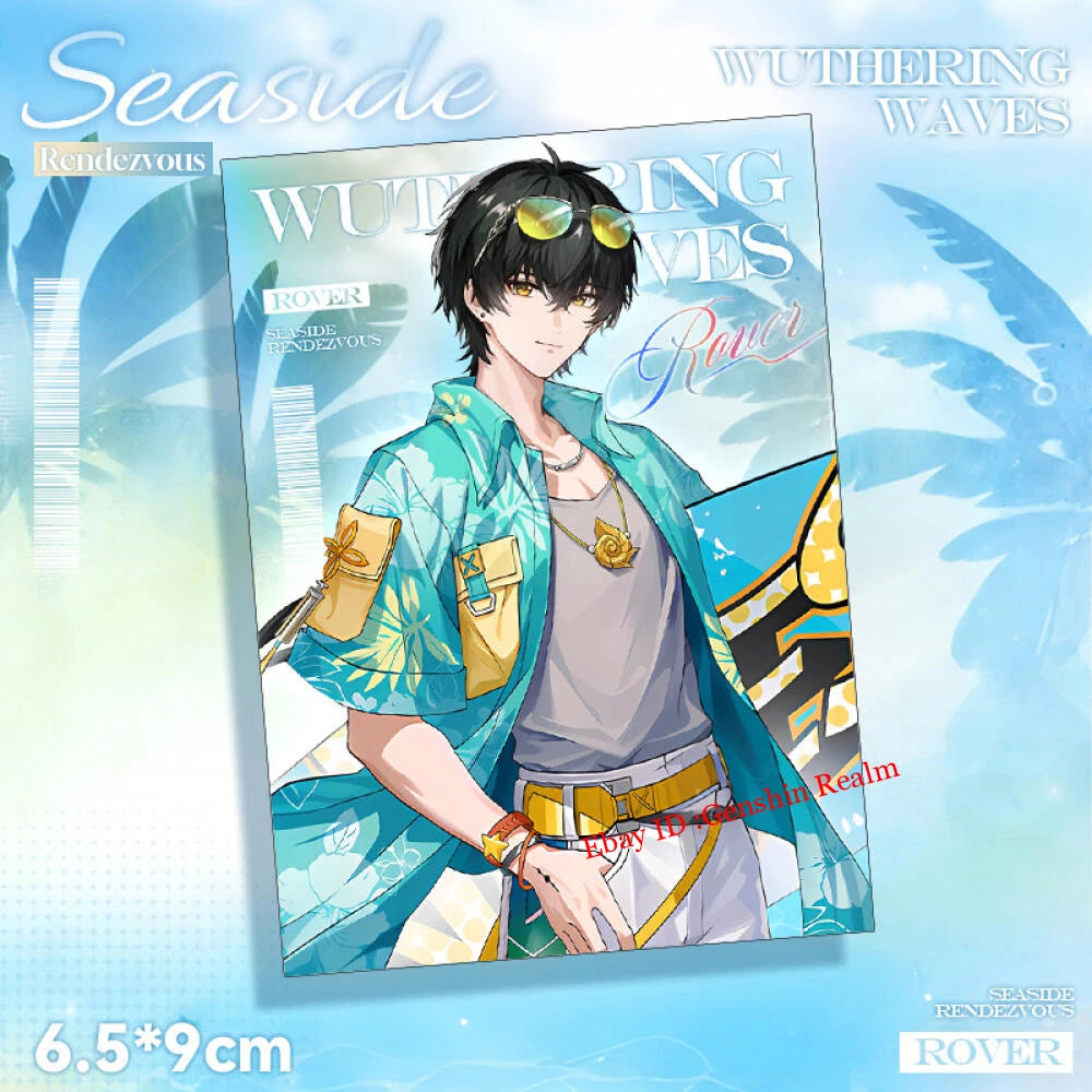 4Pcs/Set Anime Wuthering Waves Limited Edition Card Decor Collection Gift 07FC0E-D4 - KOEEK